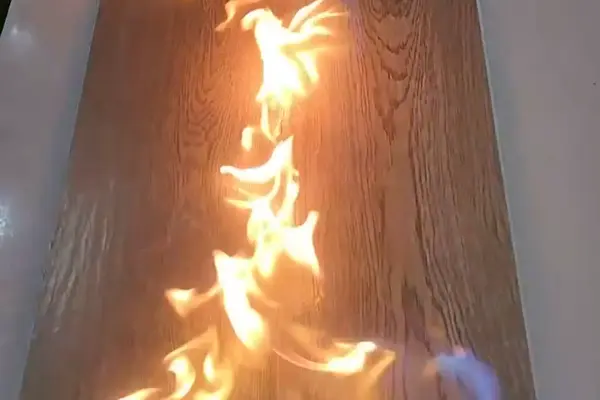 PVC floor fire prevention