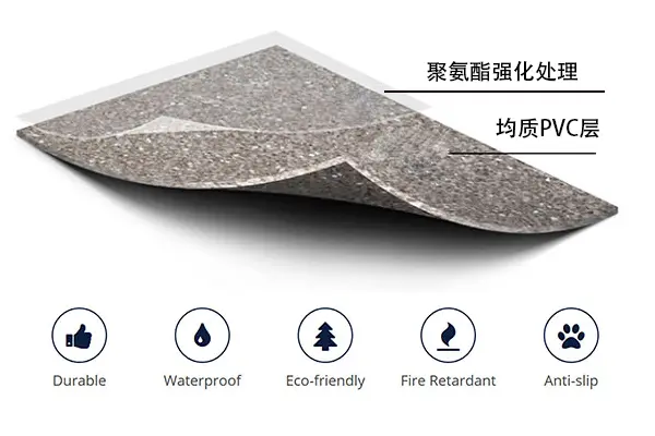 homegeneous pvc floor